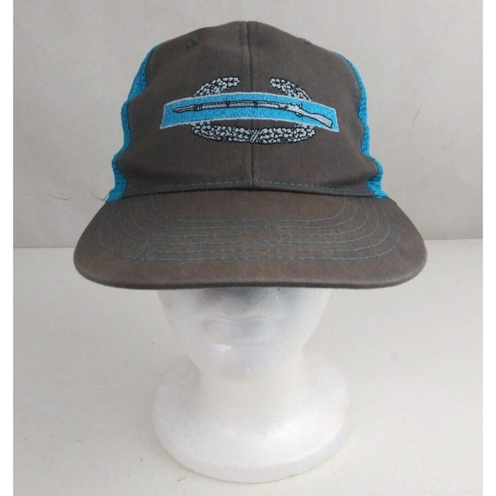 Cobra Gray & Blue W/ Rifle Mesh Back Unisex Embroidered Adjustable Baseball Cap
